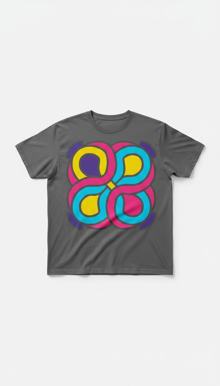 Camiseta gráfica franquia cult