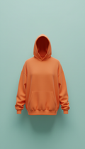 Hoodie oversized tangerina elétrica
