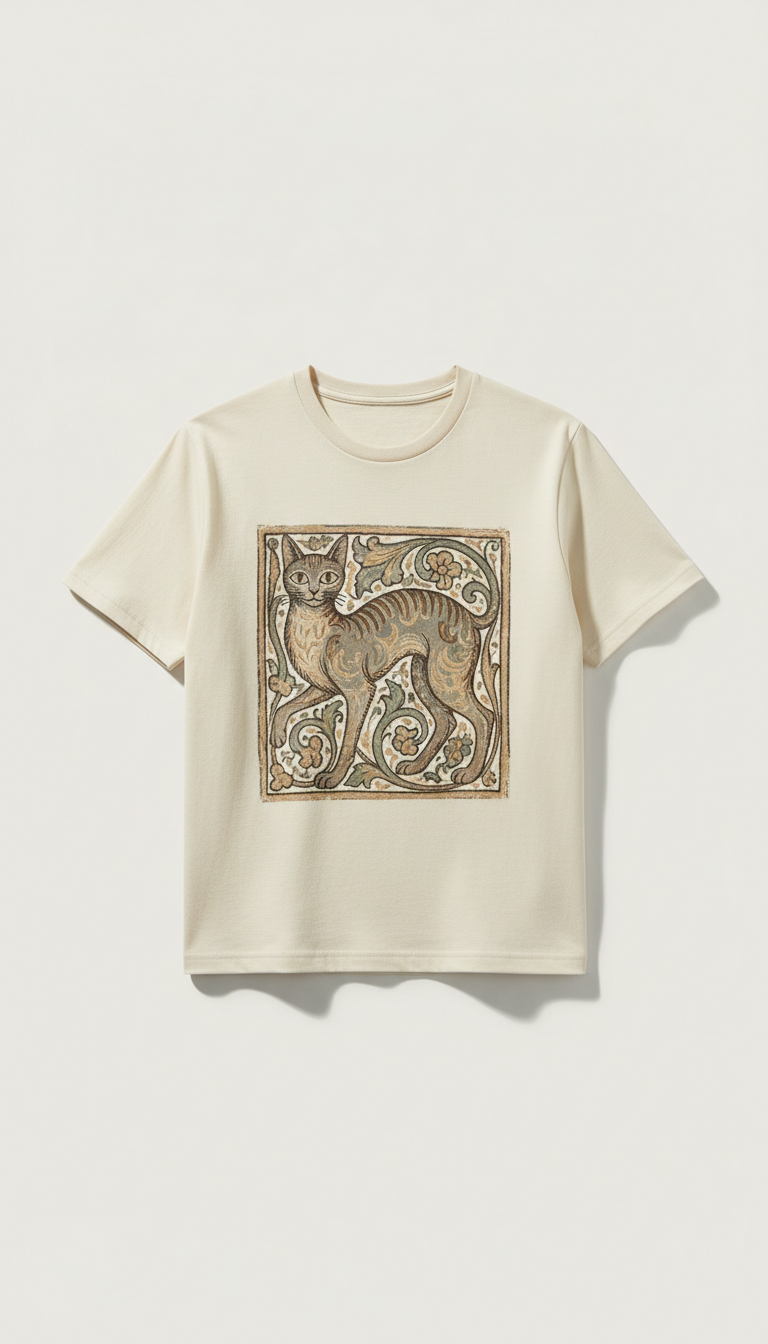 Camiseta Algodão com Arte Filosófica