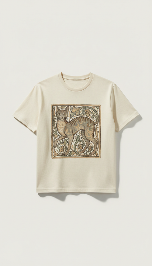 Camiseta Algodão com Arte Filosófica